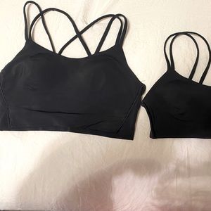 2 Lululemon cloud bras- size 8